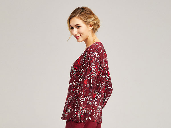 波尔多之夜系列秋冬家居服套装CJ9201B展示