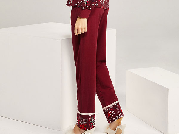 波尔多之夜系列秋冬家居服套装CJ9201B展示