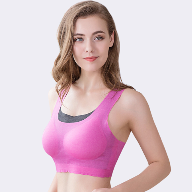 带胸垫运动内衣女背心式无钢圈文胸 CB814B