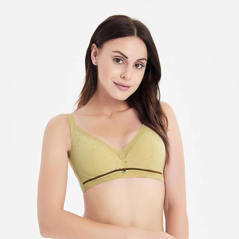 棉柔车缝无钢圈裸感棉文胸CB2021001AB