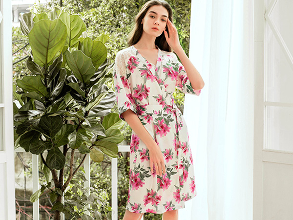 花之韵系列秋冬家居服CJ9101Q2细节展示