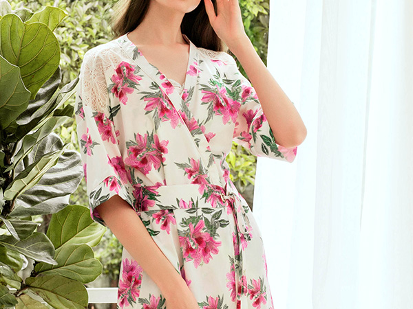 花之韵系列秋冬家居服CJ9101Q2细节展示