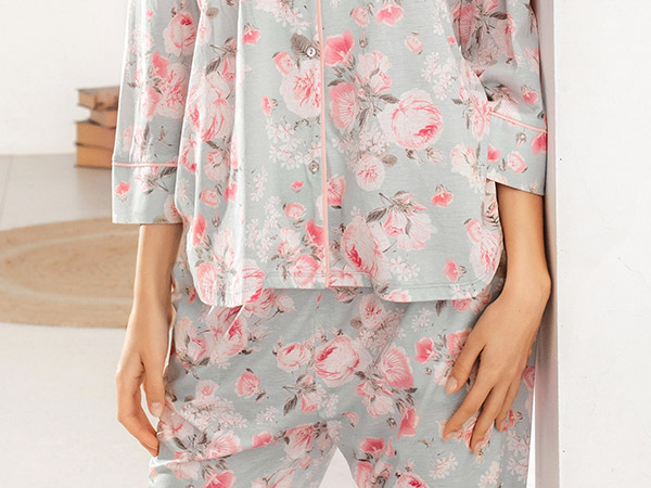 夏日花香系列家居服套装CJ9113C展示